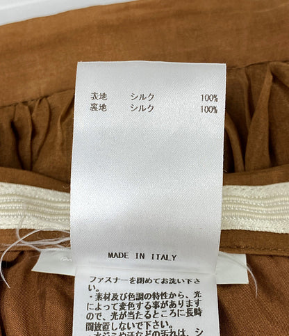 ロシャス シフォンスカート ブラウン レディース SIZE 40 Rochas