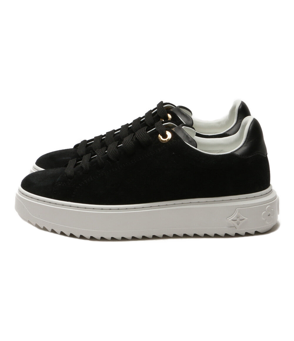 LOUIS VUITTON タイムアウト 23年 スエード ブラック DD0223 レディース SIZE 36 ルイ・ヴィトン