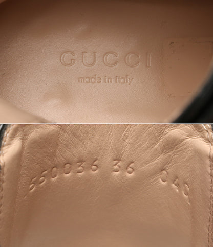 グッチ サイドゴアブーツ クリスタルベルト付 レザー 550036 レディース SIZE 36 GUCCI