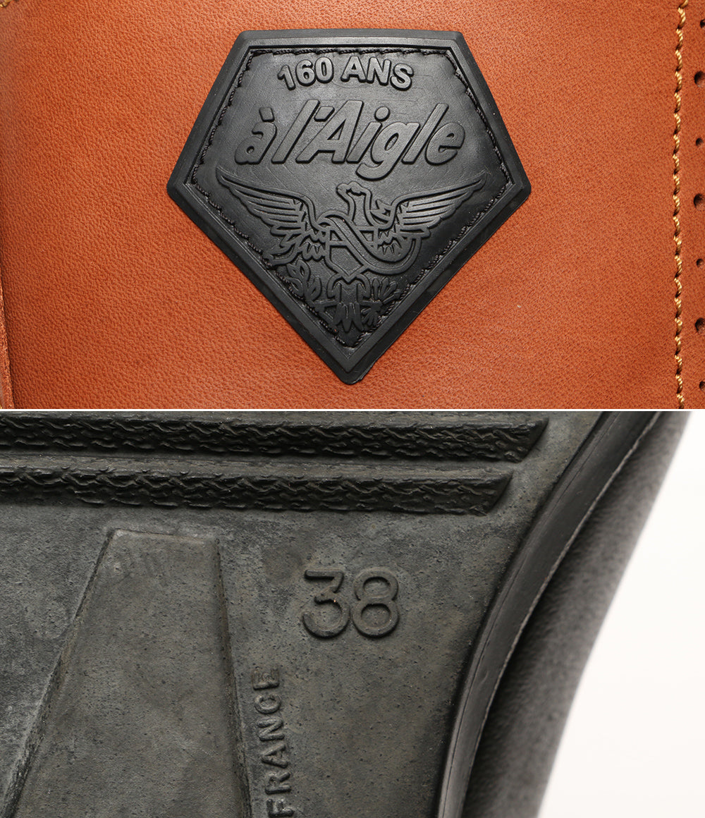 エーグル 160周年記念モデル レザー レインブーツ レディース SIZE 38 AIGLE