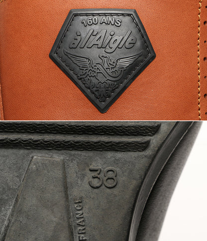 エーグル 160周年記念モデル レザー レインブーツ レディース SIZE 38 AIGLE