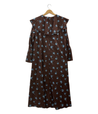 エミ ラッフルカラーワンピース ブラウン 13WFO235023 レディース SIZE 1 emmi