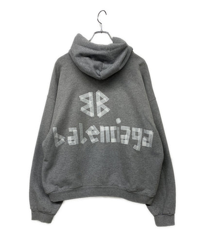 バレンシアガ  パーカー テープロゴ グレー      メンズ SIZE XXS  BALENCIAGA