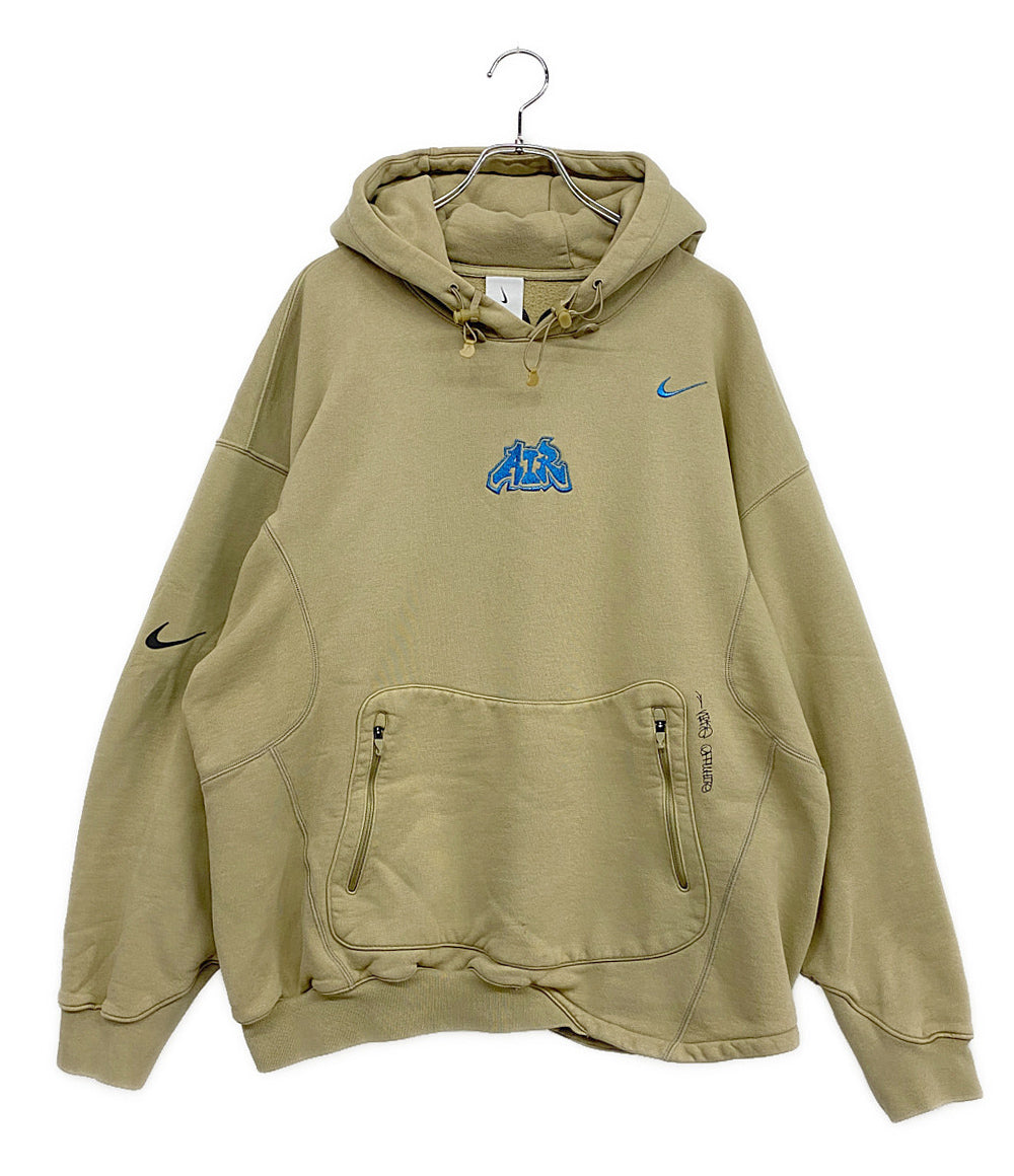 ナイキ オフホワイト スウェットパーカー ベージュ メンズ SIZE XL NIKE×OFF-WHITE