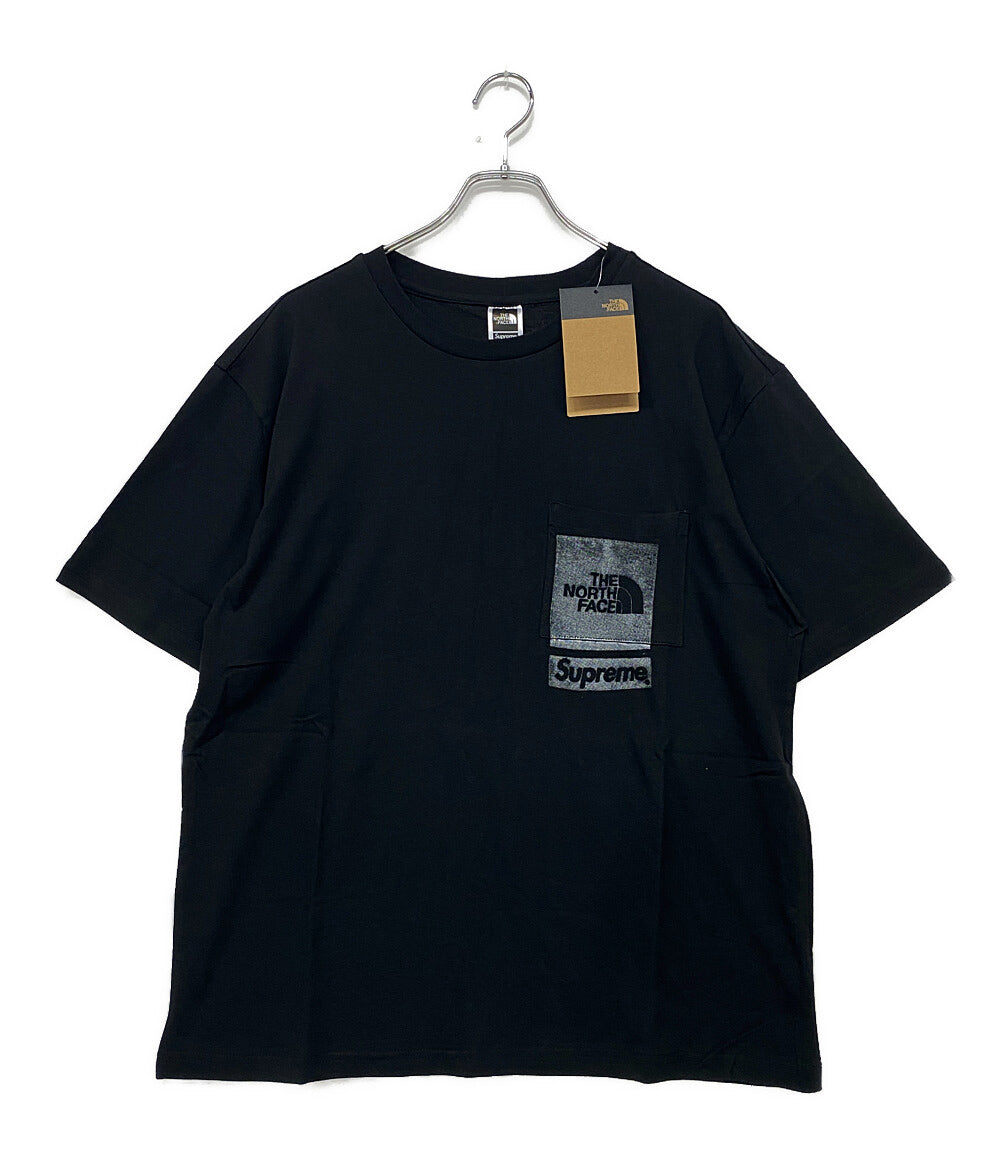 シュプリーム 美品 ザノースフェイス 半袖Ｔシャツ Printed Pocket Tee メンズ SIZE M Supreme×The North Face