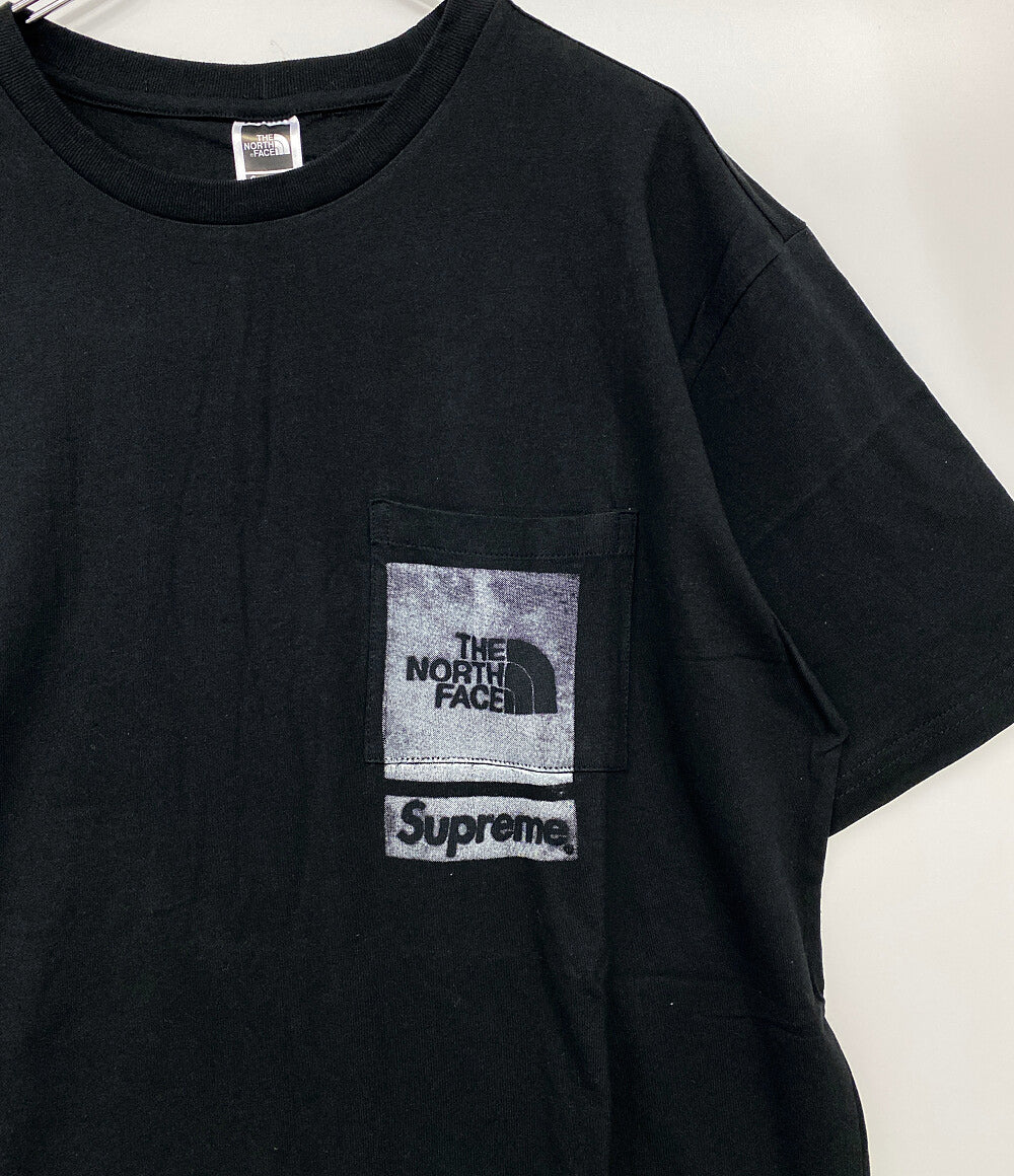 シュプリーム 美品 ザノースフェイス 半袖Ｔシャツ Printed Pocket Tee メンズ SIZE M Supreme×The North Face
