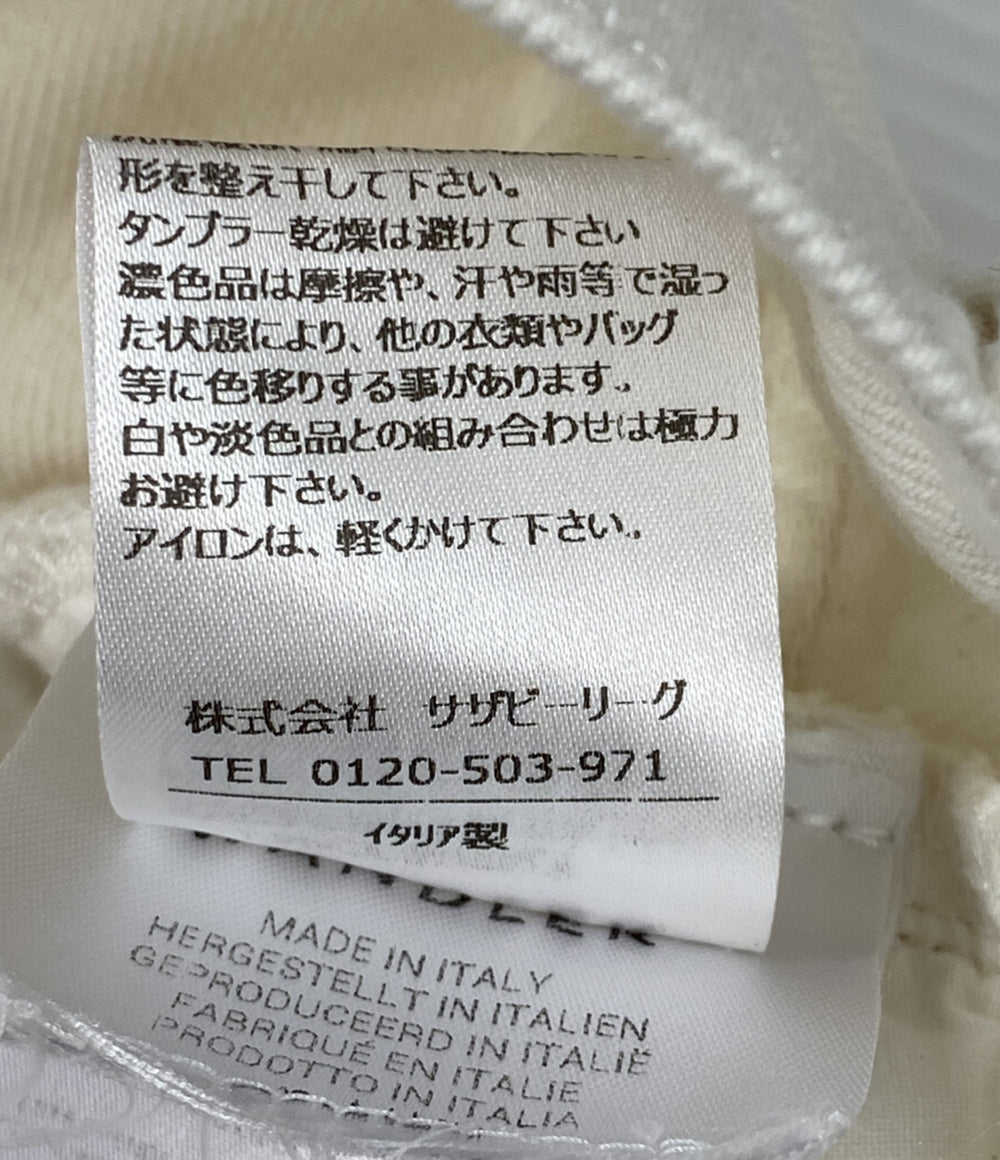 ワンドラー パンツ ホワイト ミドルライズワイドデニムパンツ レディース SIZE 27 WANDLER