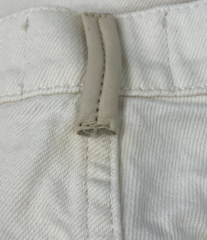 ワンドラー パンツ ホワイト ミドルライズワイドデニムパンツ レディース SIZE 27 WANDLER