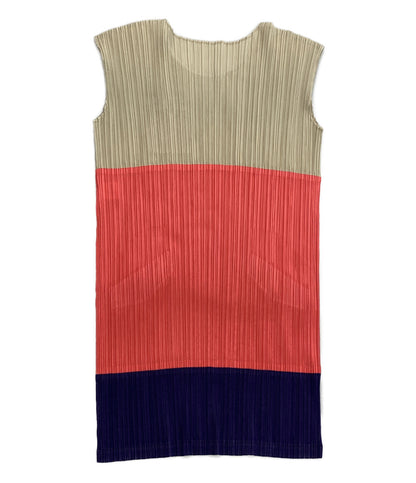 PLEATS PLEASE ISSEY MIYAKE バイカラー チュニック PP41-JT555 レディース SIZE 3 プリーツプリーズ