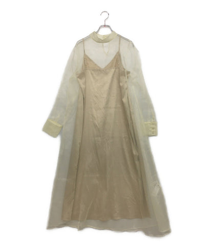 アメリ ロングジレ ベスト LONG BEST SET SHEER DRESS 2022ss レディース SIZE M AMERI