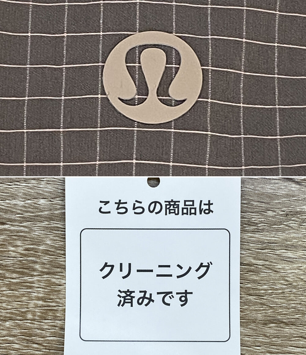 ルルレモン ナイロンパーカー チェック ハーフジップ レディース SIZE 8 lululemon