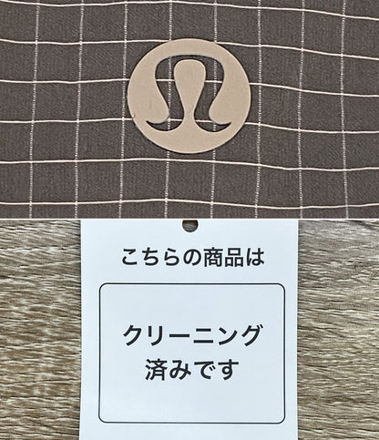 ルルレモン ナイロンパーカー チェック ハーフジップ レディース SIZE 8 lululemon
