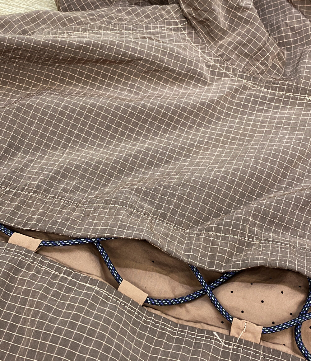 ルルレモン ナイロンパーカー チェック ハーフジップ レディース SIZE 8 lululemon