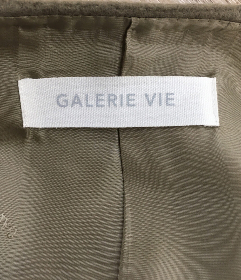 ギャルリーヴィー ウールダブルフェイスコート ショート ノーカラー レディース SIZE 36 GALERIE VIE