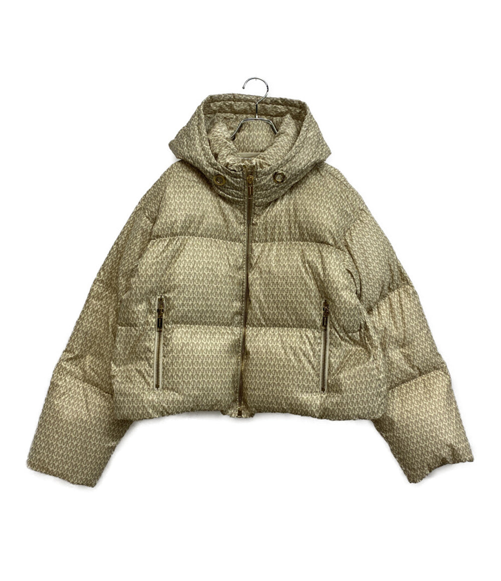 マイケルコース 総柄ダウンジャケット フード レディース SIZE S MICHAEL KORS