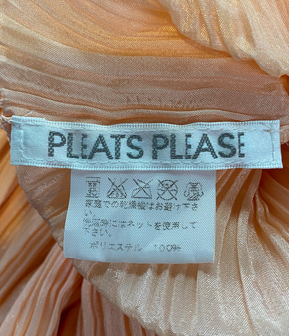 PLEATS PLEASE ポンチョストール サーモンピンク マダムT 大判 PP62-AD261 レディース SIZE - プリーツプリーズ
