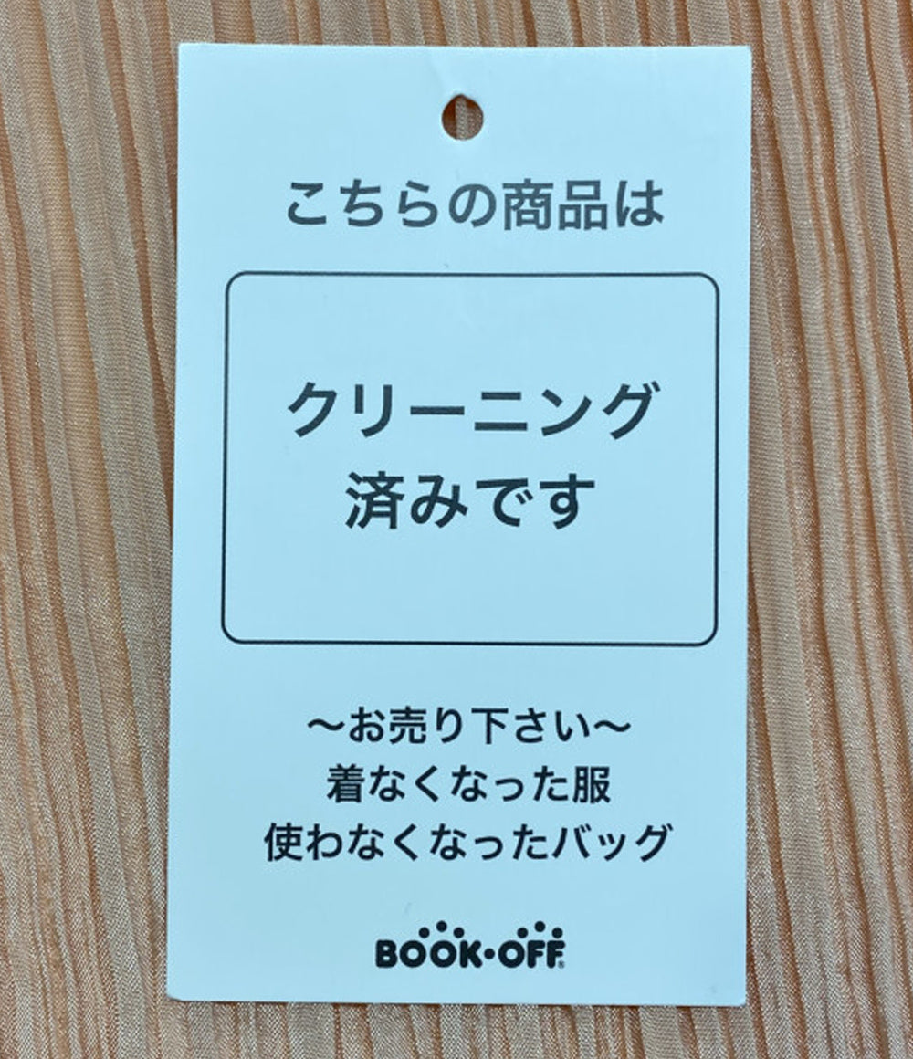 PLEATS PLEASE ポンチョストール サーモンピンク マダムT 大判 PP62-AD261 レディース SIZE - プリーツプリーズ