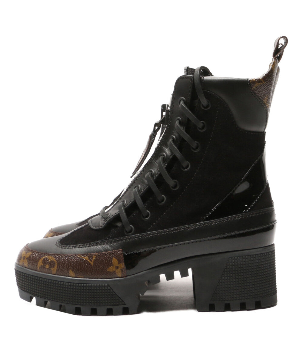 ルイヴィトン モノグラム ブーツ ローリエートライン 1A39EG レディース SIZE 36 LOUIS VUITTON