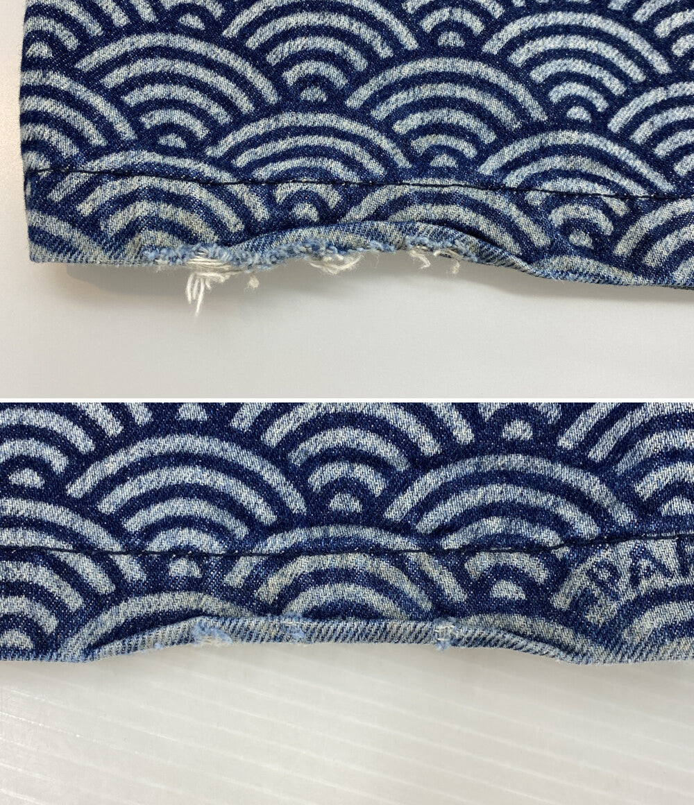 KENZO デニムパンツ 青海波 FE55DP4086K1 メンズ SIZE US32 ケンゾー