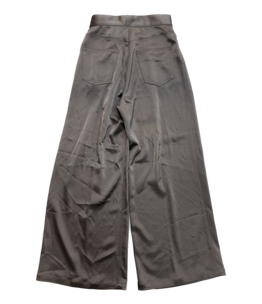 ジョンローレンスサリバン 美品 パンツ グレー ワイドスラックス 2C026-0224-TT レディース SIZE M JOHNLAWRENCESULLIVAN