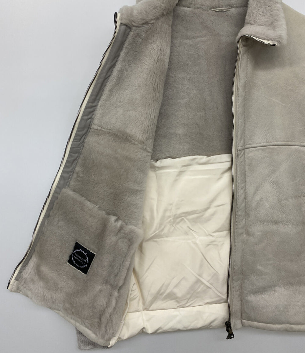EMMETI ムートンダウンジャケット 袖切替 メンズ SIZE 46 エンメティ
