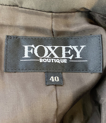 フォクシー コート ブラウン 中綿 24648-ACAN23Y-2 レディース SIZE 40 FOXEY