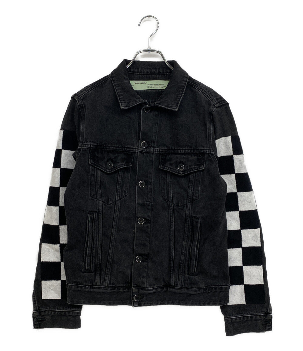 OFF WHITE デニムジャケット スクエアデザイン OMYE005S18812025 メンズ SIZE S オフホワイト
