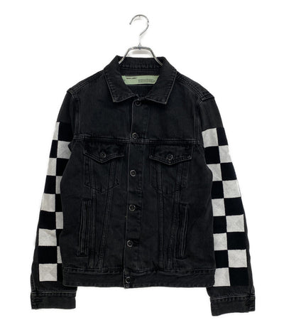 OFF WHITE デニムジャケット スクエアデザイン OMYE005S18812025 メンズ SIZE S オフホワイト