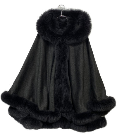 美品 サガファーズ ポンチョ ピュアカシミア KC0069 レディース SIZE M SAGAFURS