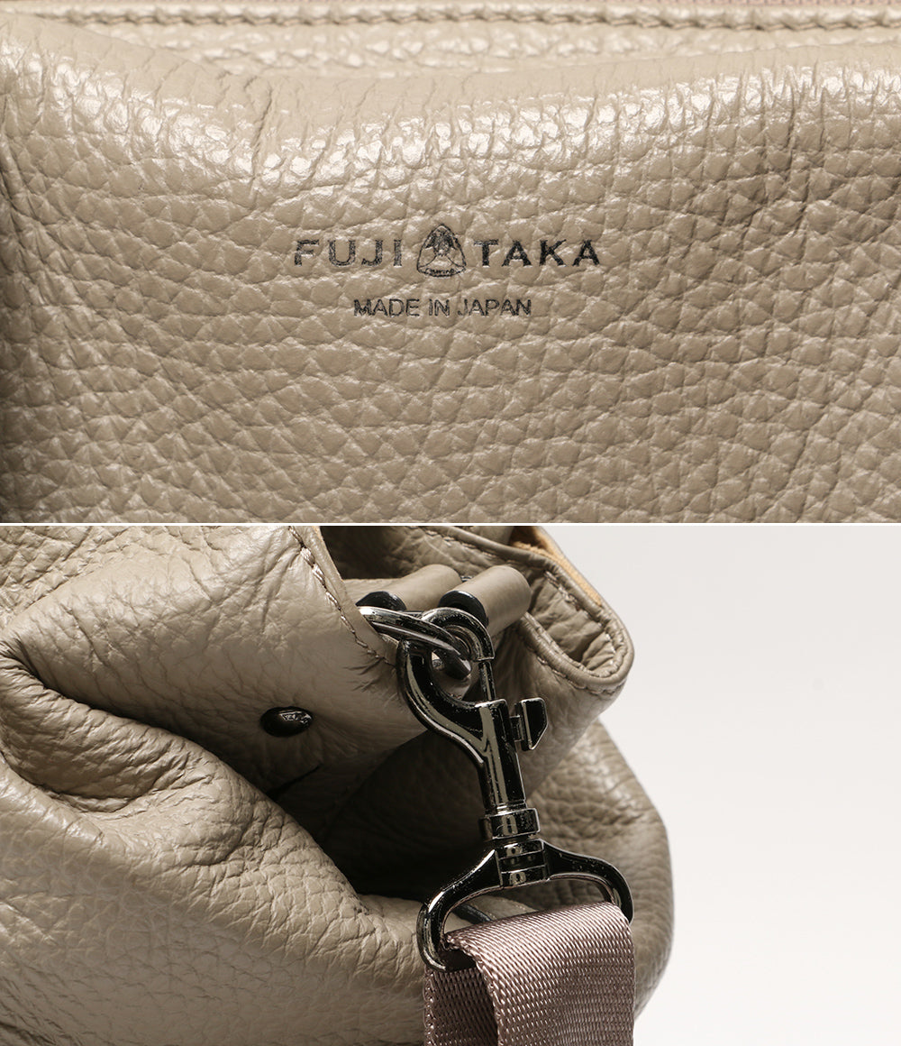 FUJITAKA フジタカ ショルダーバッグ シボ革 2WAY メンズ