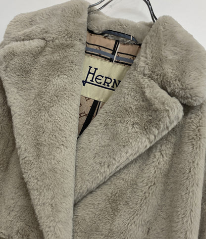 HERNO ファーコート CA000440D-12422-1985 レディース SIZE 42 ヘルノ