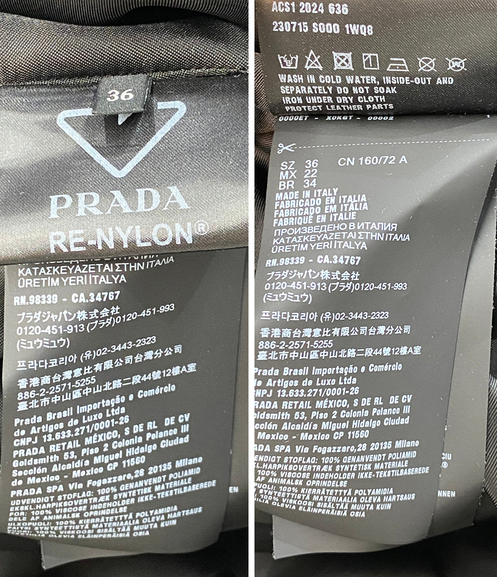 美品 PRADA ノースリーブドレス ReーNyron 230715 レディース SIZE 36 プラダ