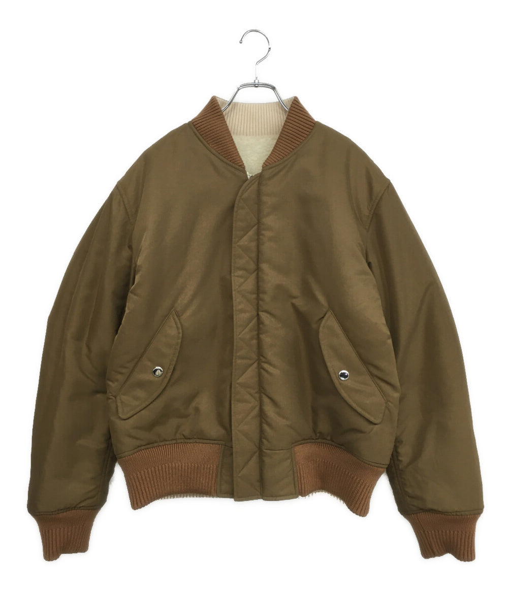 バーバリー リバーシブルブルゾン ホワイト×ブラウン 8047777 メンズ SIZE M BURBERRY