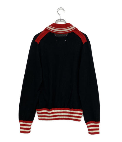 Maison Margiela チルデンニット ブラック レッド メンズ SIZE M メゾンマルジェラ