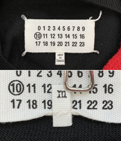 Maison Margiela チルデンニット ブラック レッド メンズ SIZE M メゾンマルジェラ