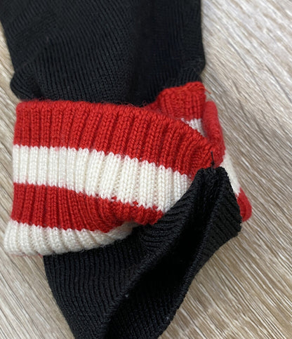 Maison Margiela チルデンニット ブラック レッド メンズ SIZE M メゾンマルジェラ