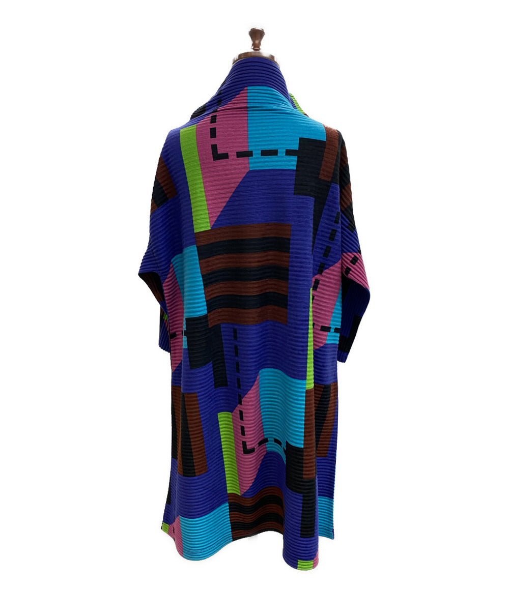 ミーイッセイミヤケ ワンピース ハイネック マルチカラー レディース SIZE - ISSEY MIYAKE me