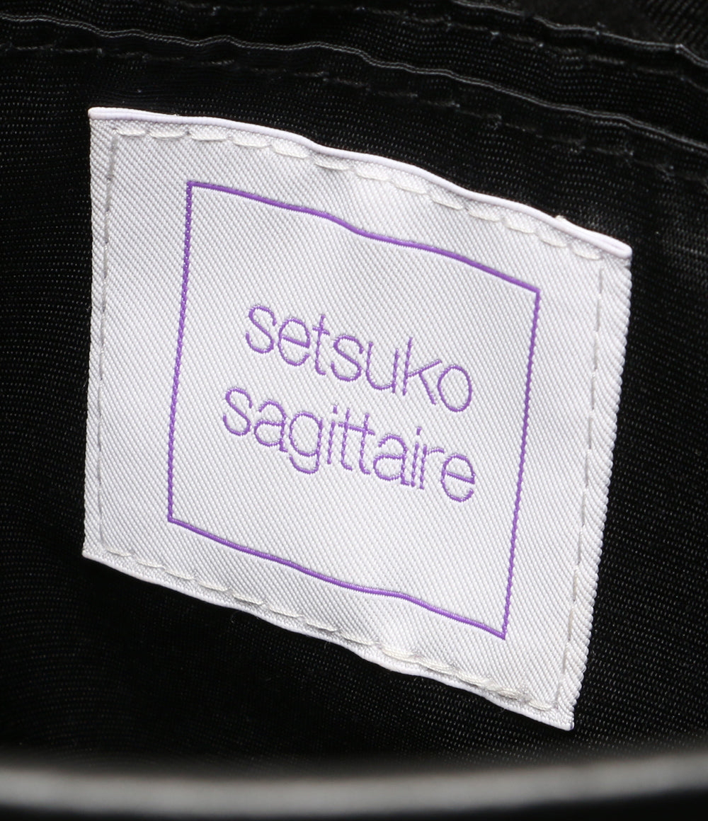 setsuko sagittaire セツコサジテール 2way ハンドバッグ ブラック ドット レディース