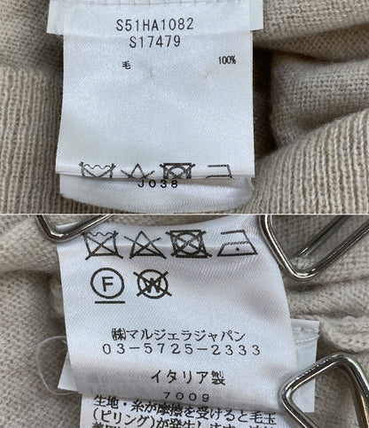 Maison Margiela ハイネックニット ベージュ S51HA1082 レディース SIZE M メゾンマルジェラ