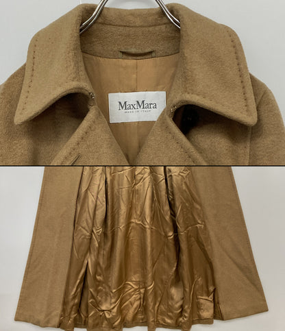 MAX MARA コート マニュエラ キャメル100% レディース SIZE 42 マックスマーラ