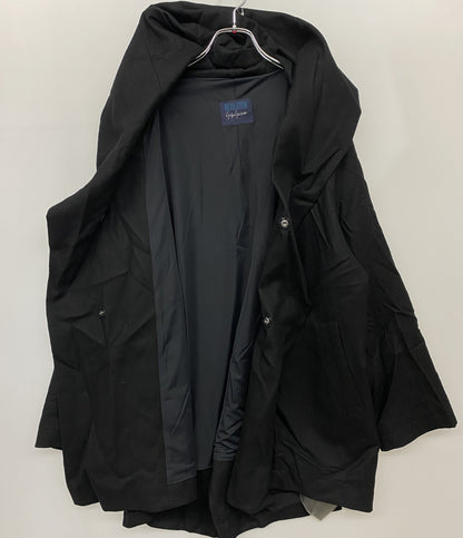 ヨウジヤマモト コート SAXONY R-HOODED CAPE COAT 2024aw FB-C51-102 レディース SIZE 2 YOHJI YAMAMOTO