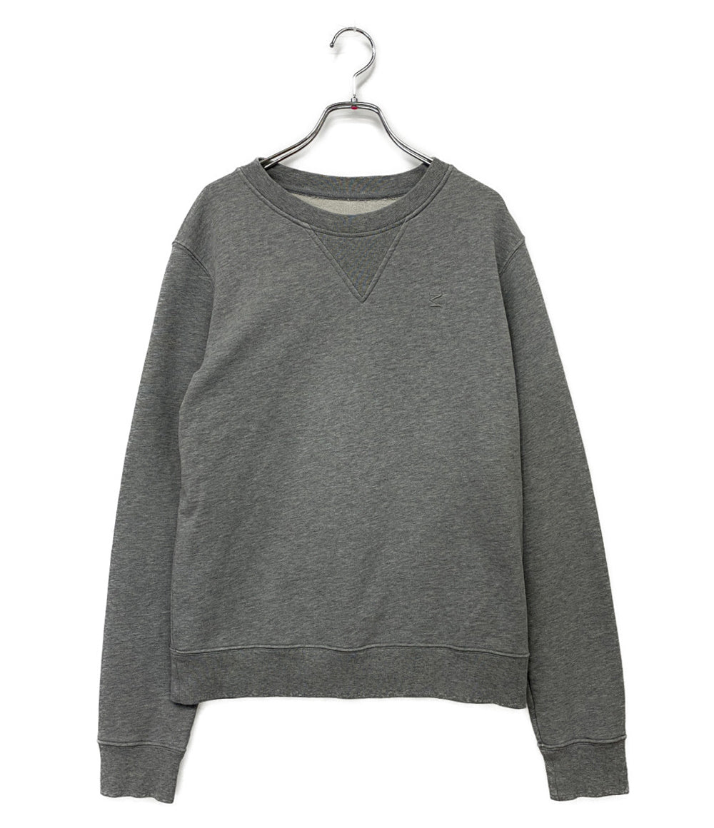 Maison Margiela スウェットシャツ ライトグレー 丸首 M刺繍ロゴ レディース SIZE S メゾンマルジェラ
