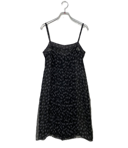 美品 CHANEL シルクワンピース ココマーク 20P P63262V39211 レディース SIZE 38 シャネル