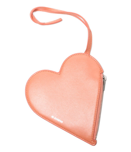 Jil sander HEART POUCH サーモンピンク レディース ジルサンダー