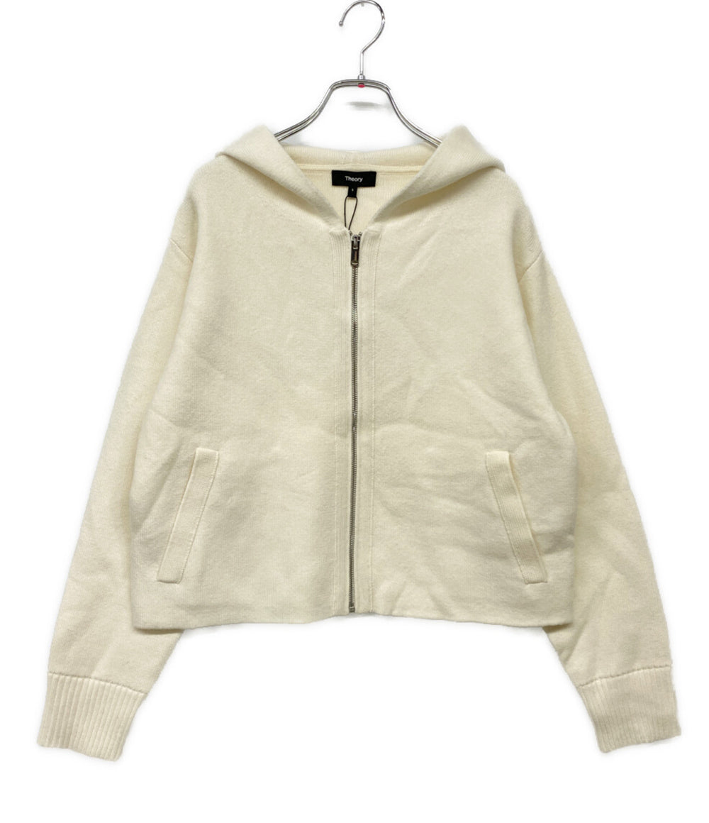 セオリー 美品 パーカー 23AW カシミヤ混 レディース SIZE S theory