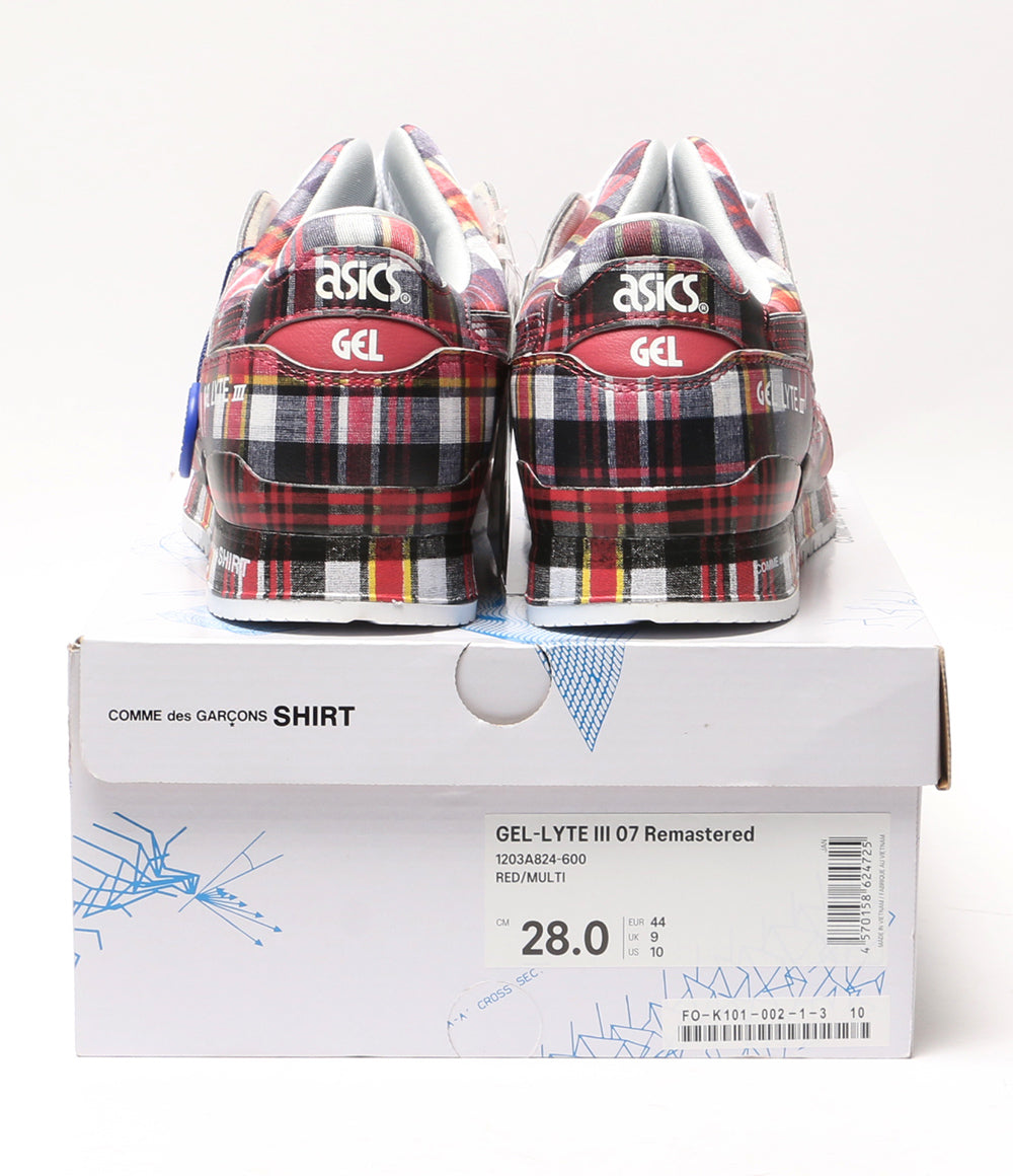 美品 ASICS × COMME des GARCONS SHIRT コムデギャルソンシャツ スニーカー Gel-Lyte III メンズ SIZE 28cm アシックス