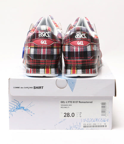 美品 ASICS × COMME des GARCONS SHIRT コムデギャルソンシャツ スニーカー Gel-Lyte III メンズ SIZE 28cm アシックス