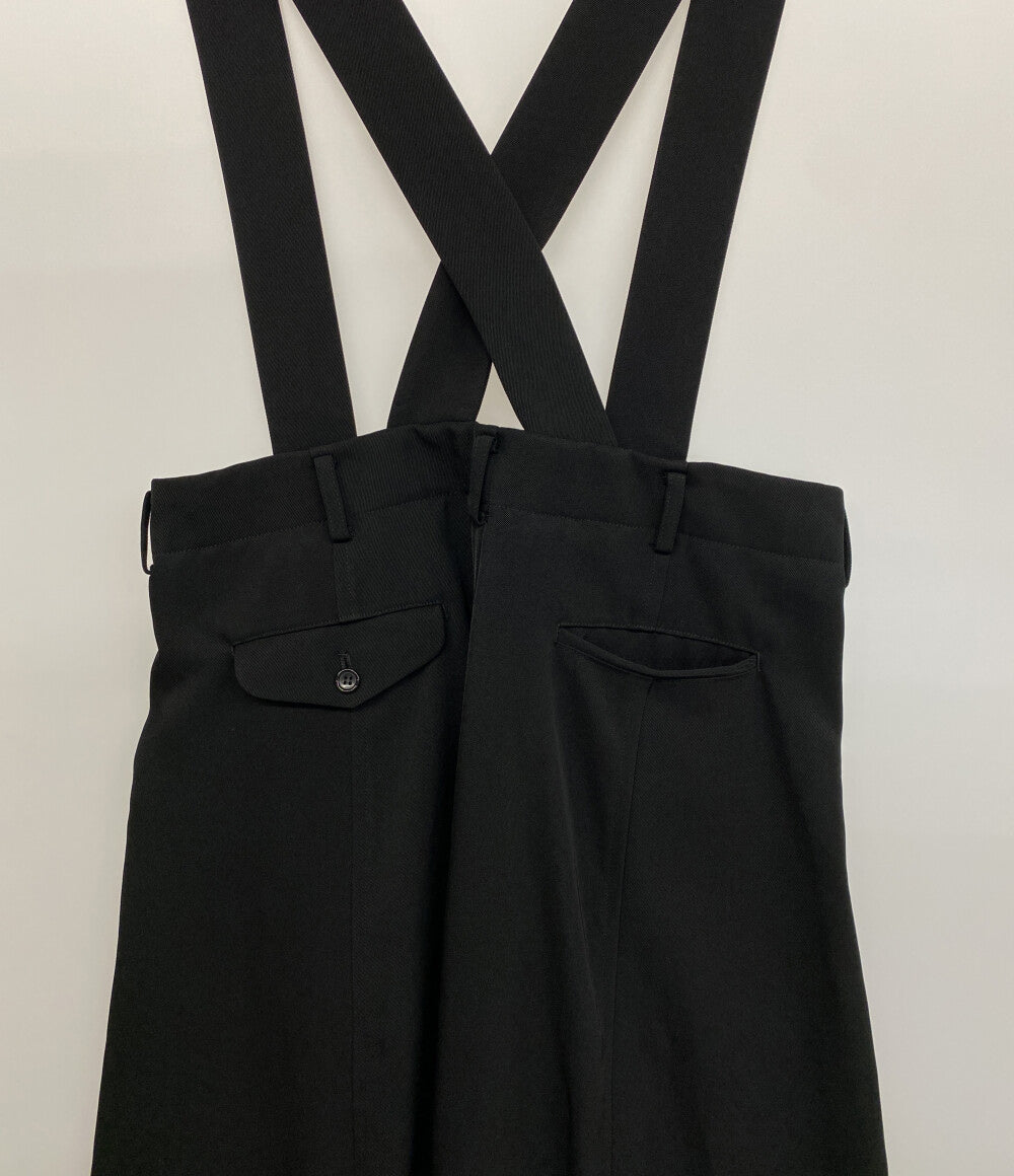 BLACKCOMME des GARCONS ブラック コムデギャルソン サスペンダーパンツ ブラック 1I-U001 メンズ SIZE XS