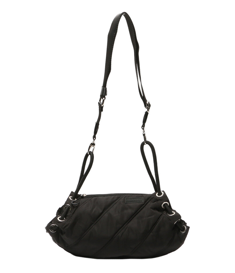 美品 GANNI ショルダーバッグ ブラック ナイロン 5488 レディース SIZE ONE SIZE ガニー