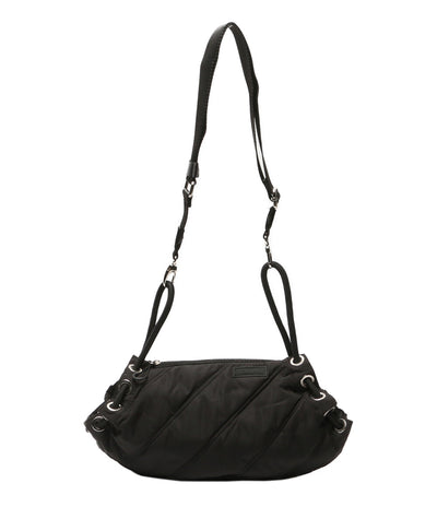 美品 GANNI ショルダーバッグ ブラック ナイロン 5488 レディース SIZE ONE SIZE ガニー